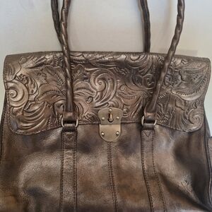 Patricia Nash Elegant Embossed Leather Bag